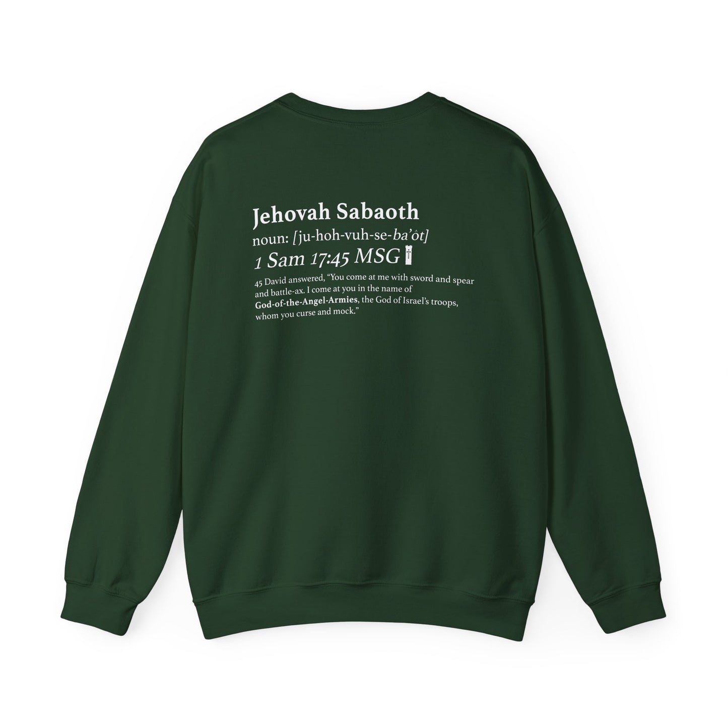 Sweatshirt- Forest Green Back