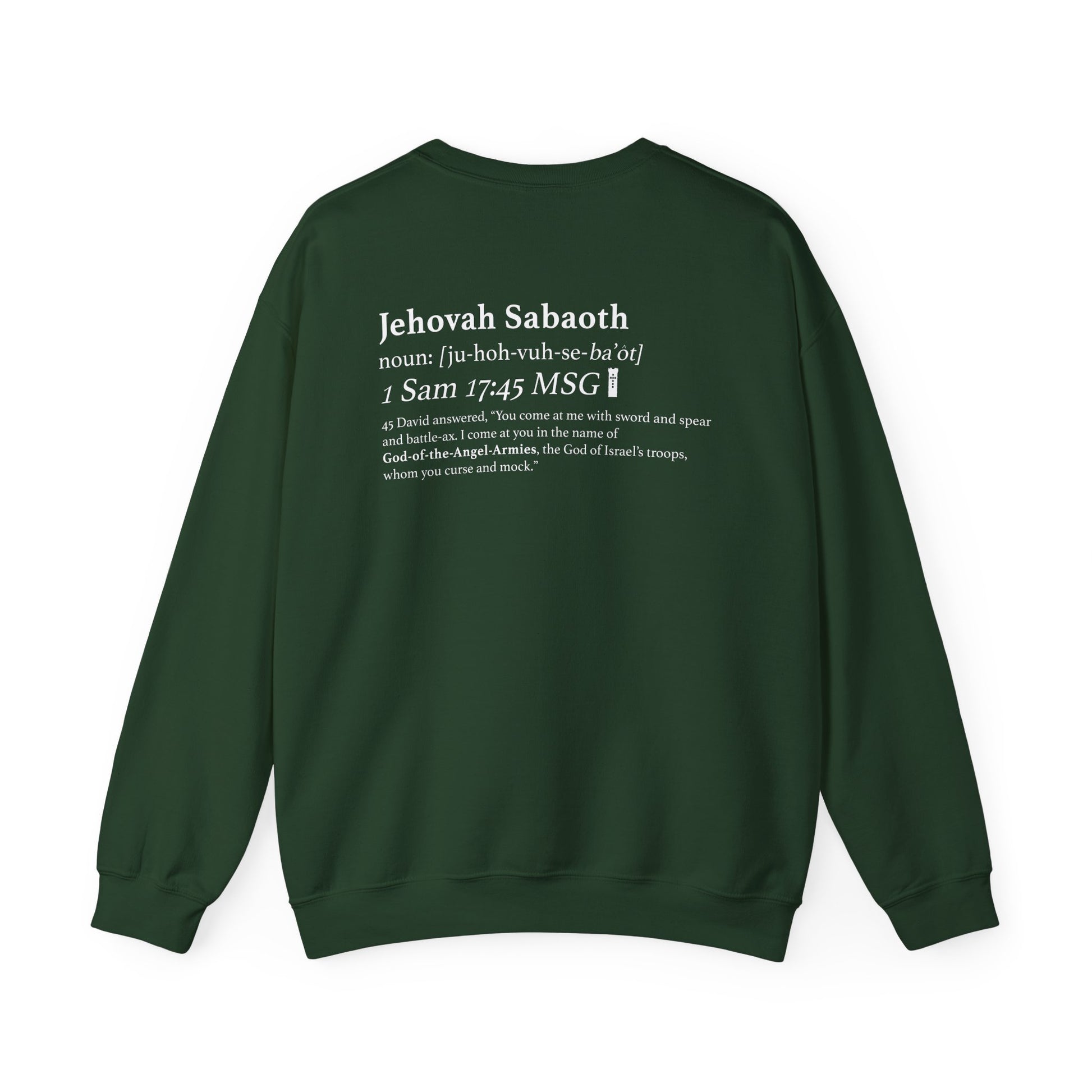 Sweatshirt- Forest Green Back
