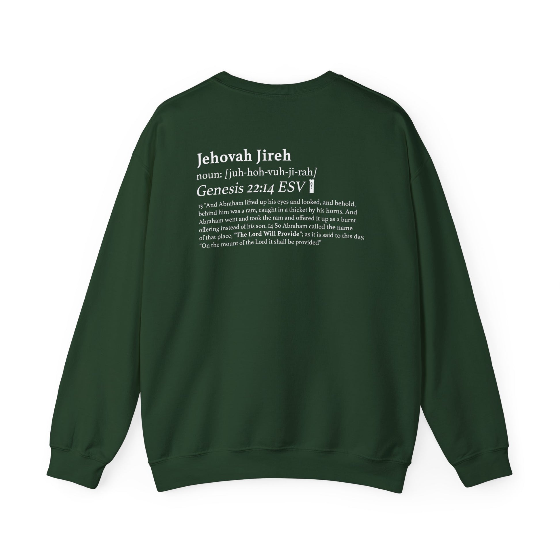 Sweatshirt- Forest Green Back