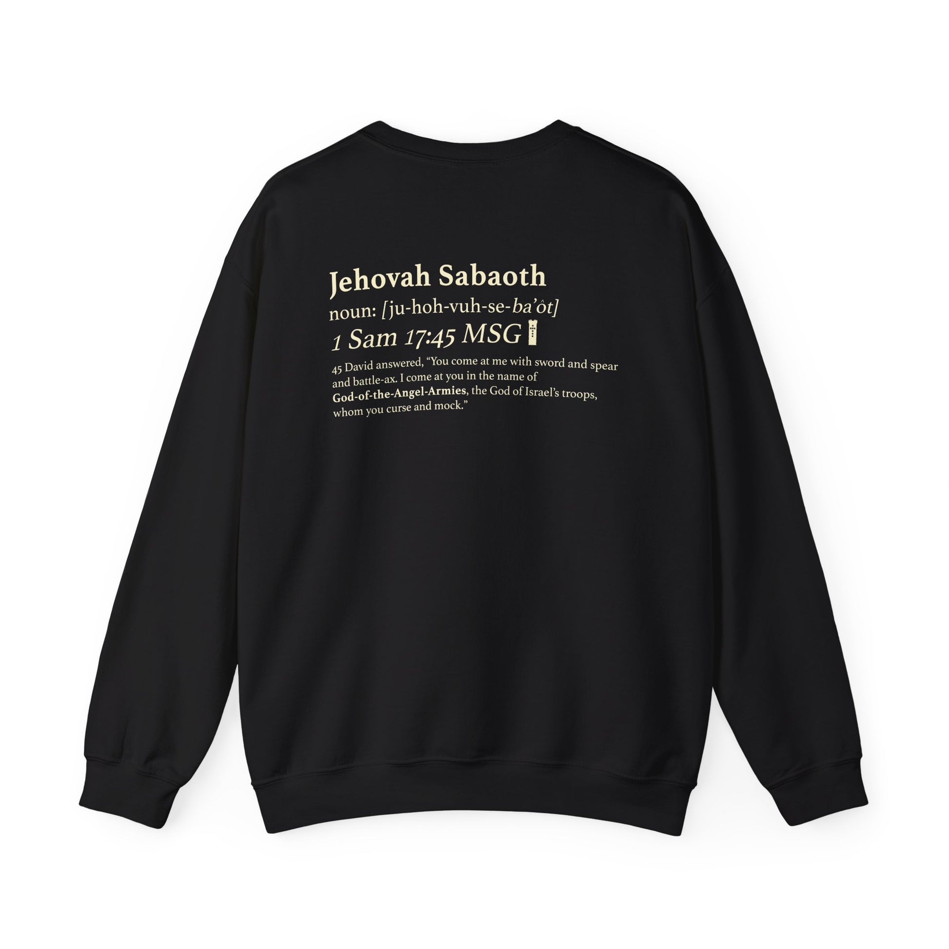 Sweatshirt- Black Back