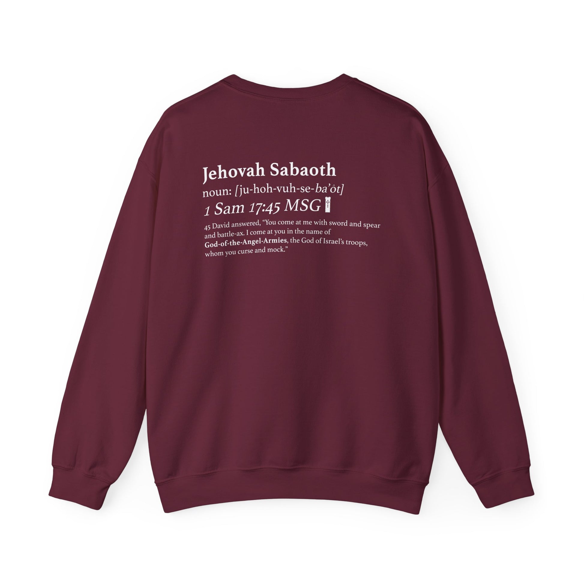 Sweatshirt-  Maroon Back