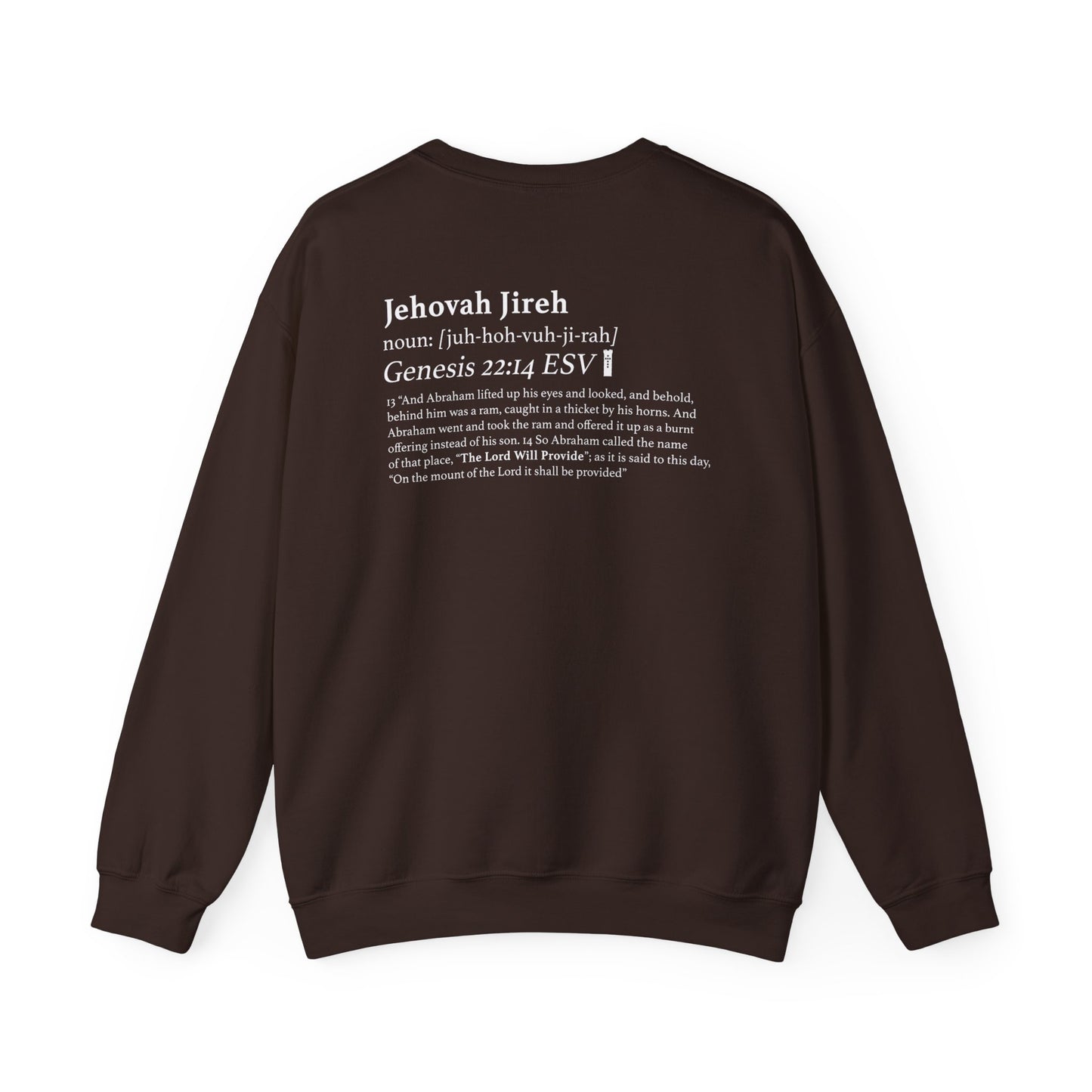 Sweatshirt- Chocolate Brown Back